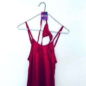 Sheer Stretchy Satin Nightie W/G-String Panty NWOT